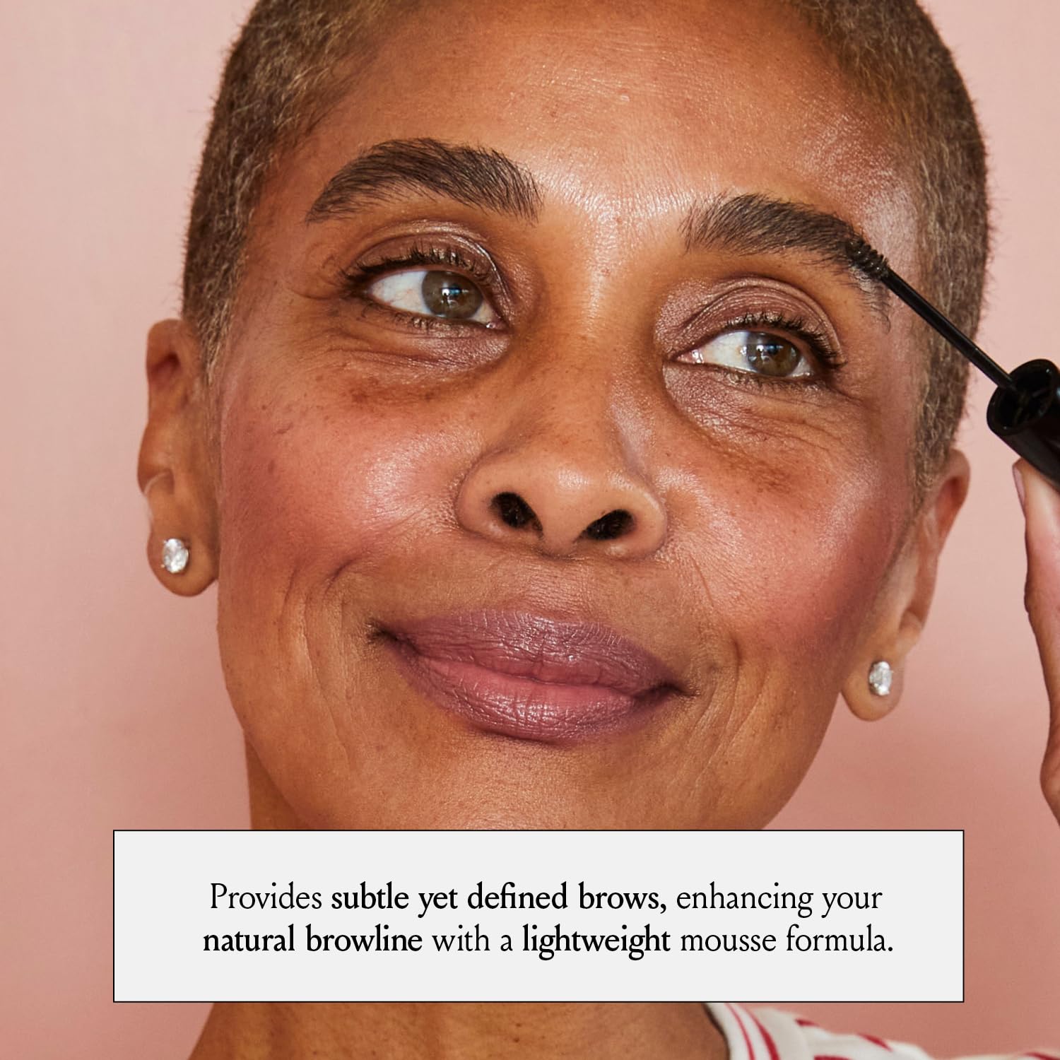 Boom Brow ™ Easy-to-Apply Lightweight Brow Mousse, Moisturizing, Subtle Definition, Volume, Shape & Color Enhancement, Boom Beauty By Cindy Joseph Cosmetics - (Medium Brown)