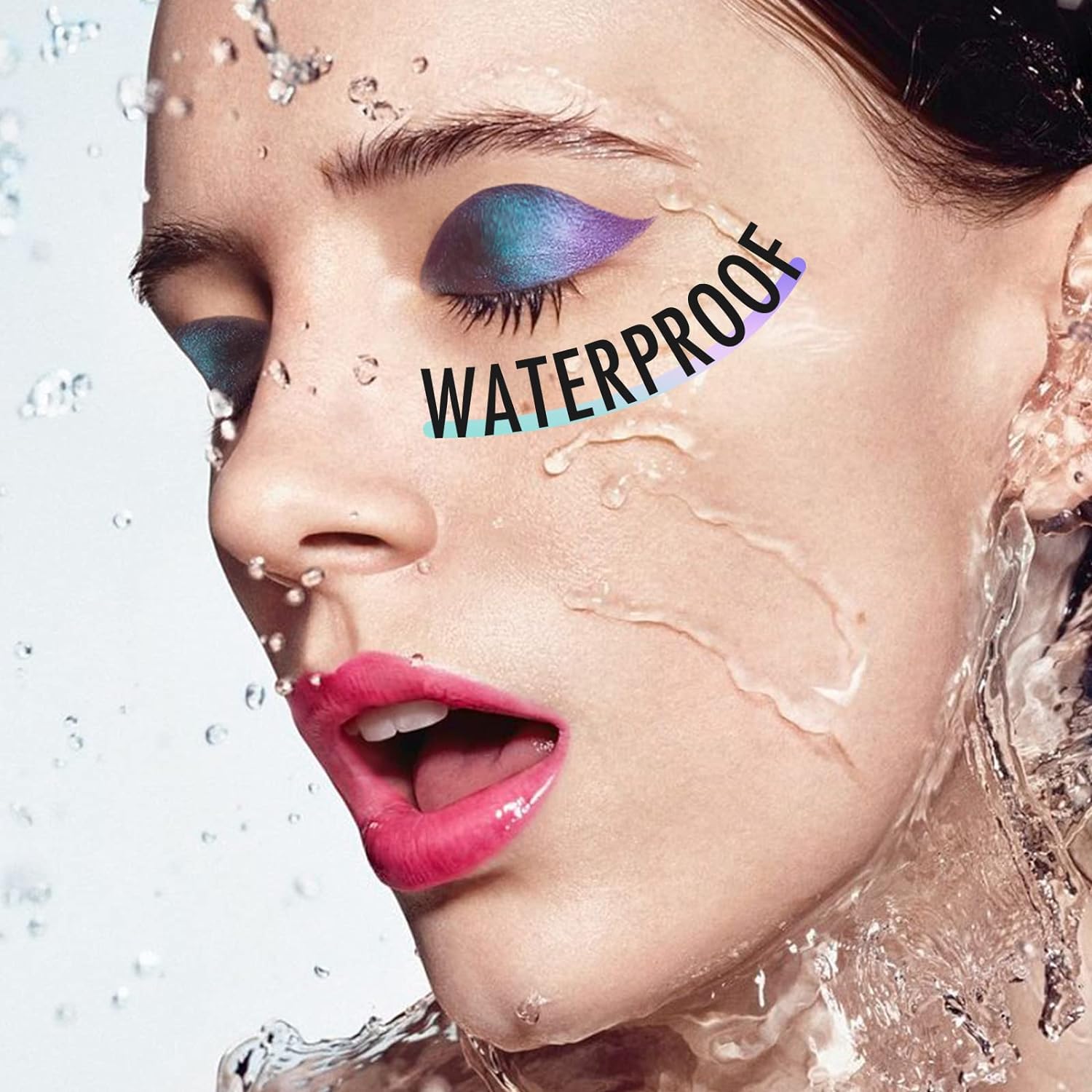 BEPHOLAN Metallic Eyeliner, Blue Purple Shifting Colors Glitter Waterproof Eyeliner, 24h Long-Lasting Pen, Purple-Blue (NORTHERN LIGHT)