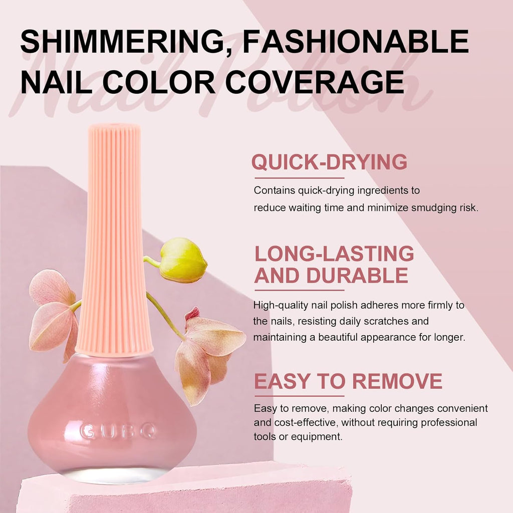 Major Dijit Peach Pink Quick Dry Regular Nail Polish - Nail Art Lacquer, 0.41 Fl Oz