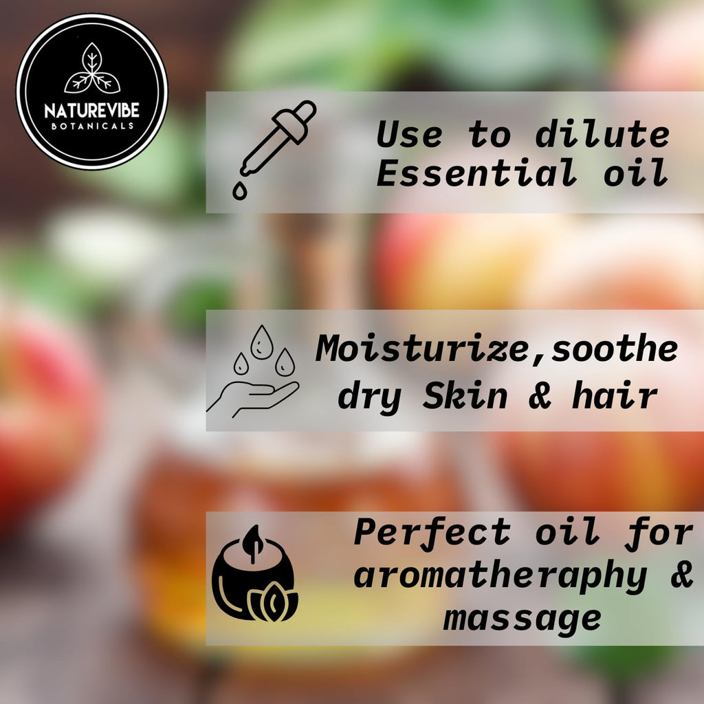 Naturevibe Botanicals Apple Oil 32 Ounces | 100% Pure and Natural | Great for Skin Care and Hair Care