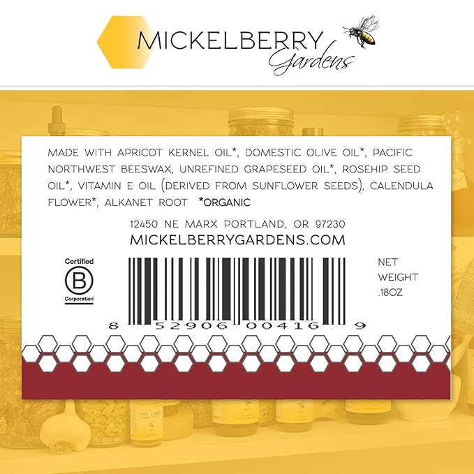Mickelberry Gardens Love Your Lips All-Natural Organic Beeswax Lip Balm – Hydrating, Healing, and Moisturizing Chapstick for Men, Women, and Kids (2 Pack, Tinted)