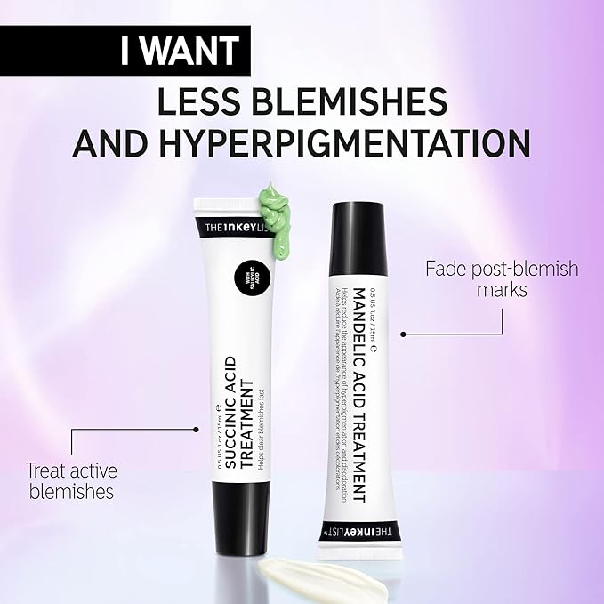 The INKEY List Succinic Acid Treatment 15ml, Clears Blemishes, Acne Treatment, Vegan Friendly, Suitable For All Skin Types