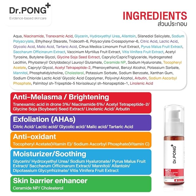 Dr.PONG MC1 DRONE MELAS CLEAR BODY SERUM 60ml