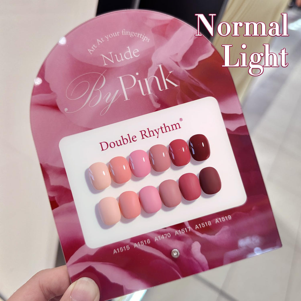 Double Rhythm 6 Pcs 15 ML Gel Polish Set Same Color Same Bottle Soak Off Gel Polish Kit Nail Art Manicure Salon DIY at Home for Women (Burgundy Red Nude Pink Purple Beige-T6-3)