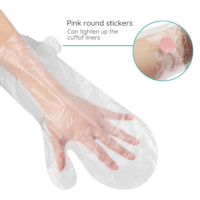 Segbeauty Extra Large Paraffin Wax Liners, 200pcs Plastic Paraffin Wax Mitts Booties Bags for Moisturizing, Paraffin Baths Gloves for Hand, Pedicure Sock Covers for Feet Hot Wax treat-ment