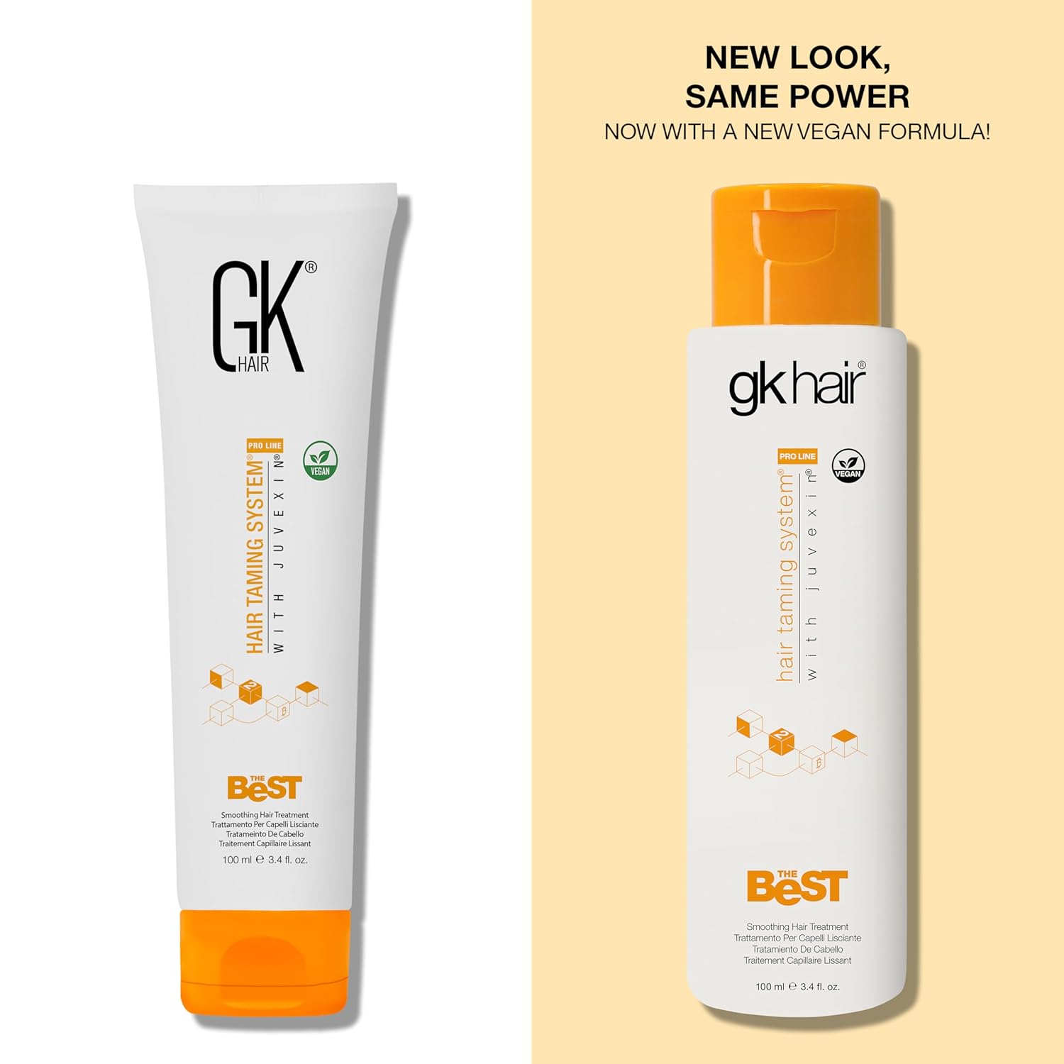 Keratin Hair Treatment Frizz Control Salon Smoothing Long Lasting Cream for All Frizzy Free Curly Dry Damaged - Professional Brazilian Complex Blowout Straightening For Silky Smooth - 3.4 Ounce