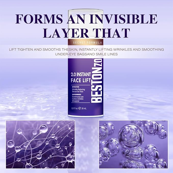 Under Eye Bags and Wrinkles - Instant Face Lift Cream,Remove Dark Circles, Bags Under Eyes, Fine Lines, Wrinkles and Neck Lines,Firming Delicate Skin 1.01oz/ 2.0