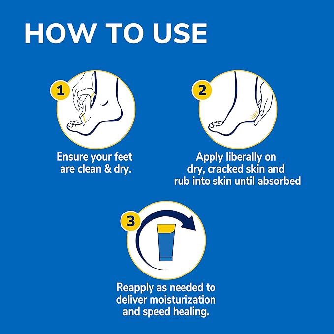 Dr Scholl's Dry, Cracked Foot Repair Ultra-Hydrating Foot Cream Moisturizer, 3.5 oz, Skin Care Foot Lotion with 25% Urea for Dry Cracked Feet, Heals and Moisturizes for Healthy Feet