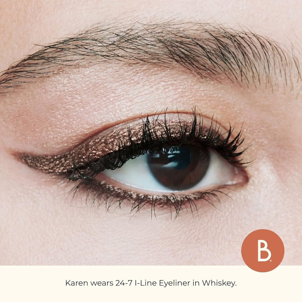Beauty For Real I-Line 24-7 Waterproof Gel Eyeliner, Whiskey, Golden Brown Bronze, Cruelty Free Blendable Gel Formula for Precision Application, 0.01oz