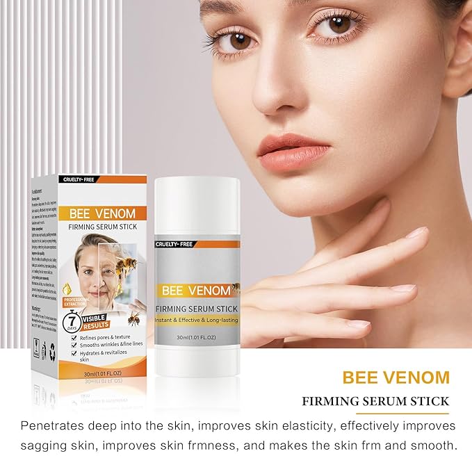 2Pcs Botox Bee Venom Firming Serum Stick, Advanced Firming & Wrinkle-Reducing Cream, Skin Firming Cream For Body, Lifts, Moisturizing, Lifting & Recovery, Natural Serum for All Skin Types