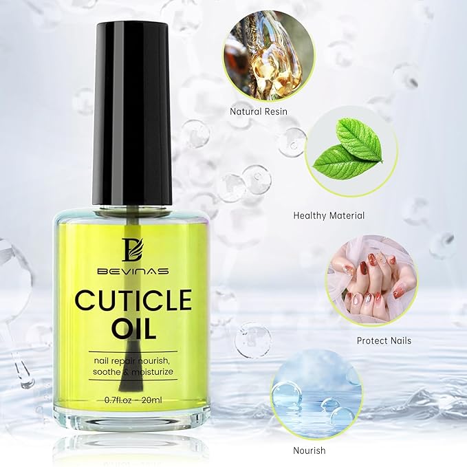 Cuticle Oil for Nails Organic Nail and Cuticle Oil Nail Oil Treatment for Damaged Nails Cuticle Repair 0.7oz 2Pack