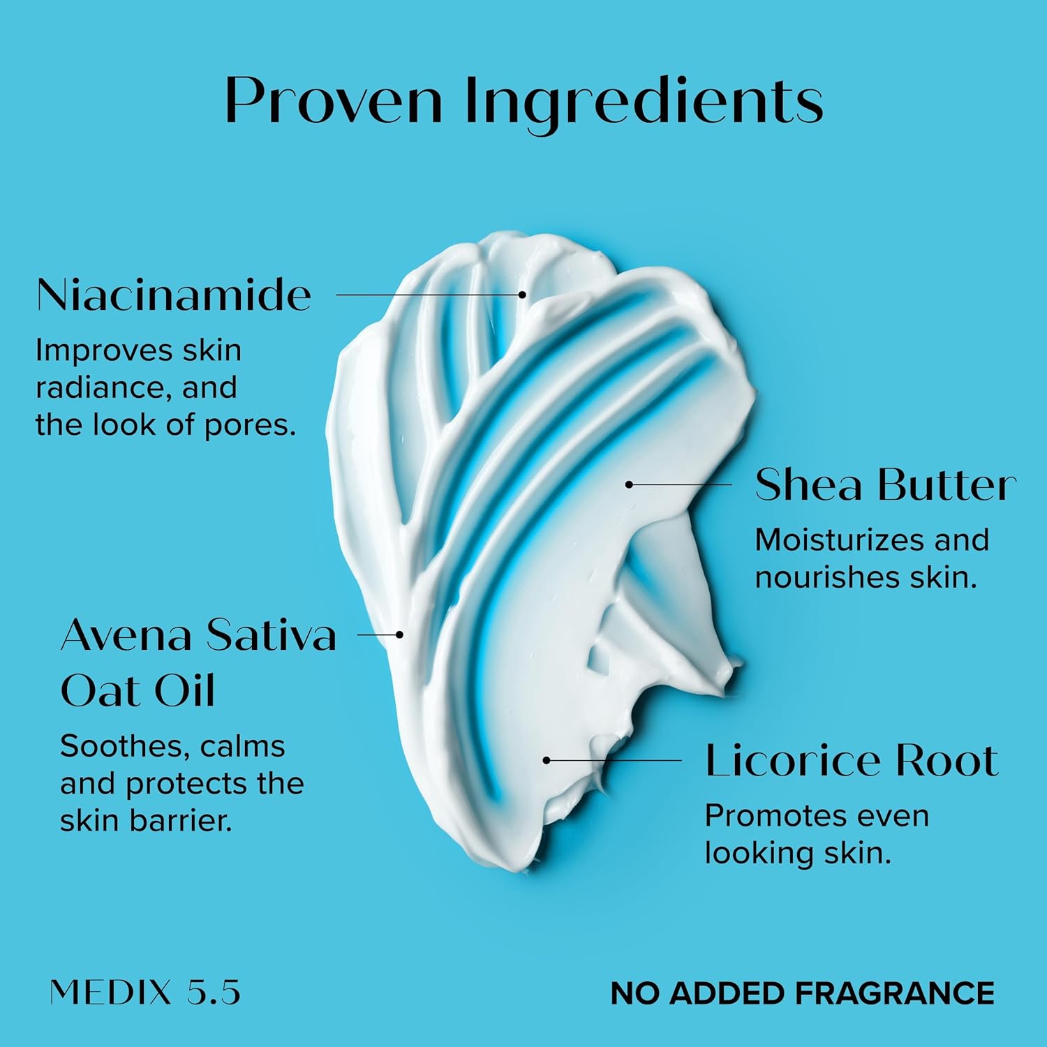 MEDIX Fragrance Free Niacinamide Face Moisturizer + Shea Butter Cream For Face & Body Lotion | Anti Aging Skin Care Firming Cream For Wrinkles, Dark Spots, Large Pores, 15 Fl Oz