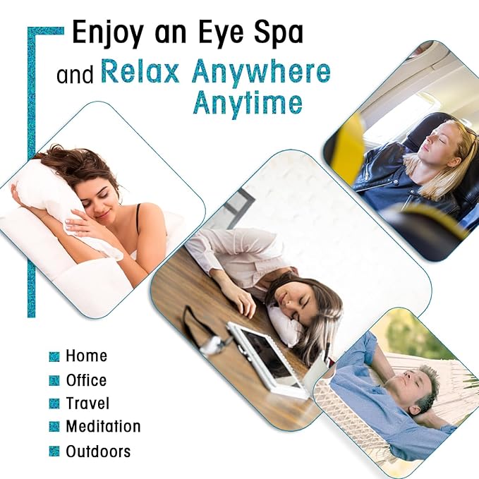 20 Packs Unscented Self Heating Warm Steam Eye Masks for Dry Eyes, Eye Fatigue Relief & Puffy Eyes, Moist Heating Compress Pads for Sleeping, Spa Relaxation, Disposable Eye Mask,Gifts for Women