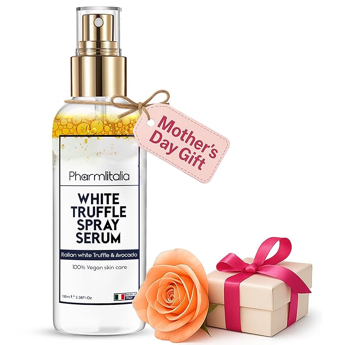 Italian White Truffle Spray Serum - Vegan Skin Care - Face Mist Hydrating Spray with Avocado & White Truffles - Face Serum for Radiant Skin - 3.38 Fl Oz