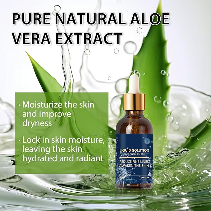 2 Pcs Anti-Wrinkle Serum，Face Moisturizing Serum，Reduces Wrinkles, Firms Skin, Deeply,Moisturizes and Nourishes Skin，1.01 FL OZ Each（2 pcs）