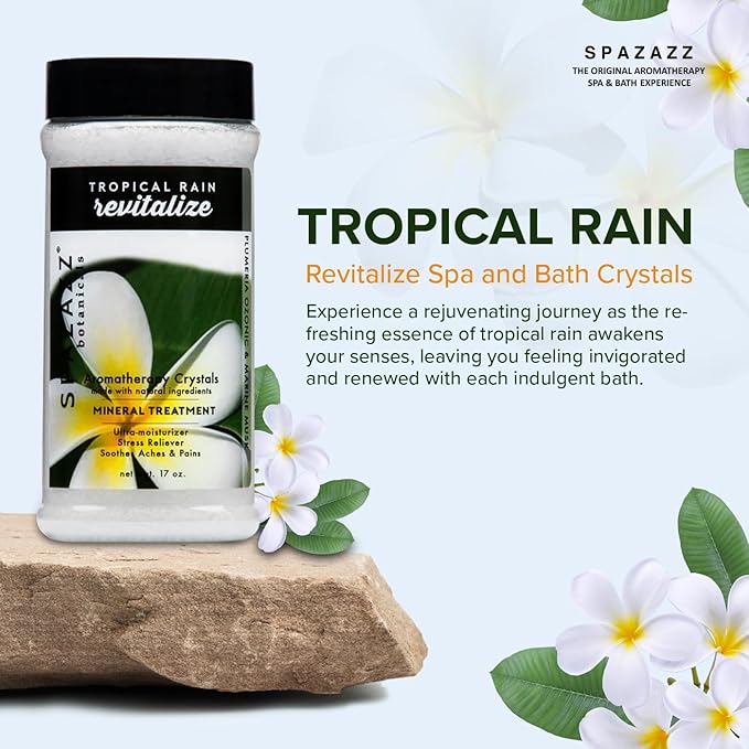 Spazazz 7370C Spa and Bath Crystals, Tropical Rain