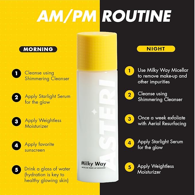 Alumni Skincare The 3 Piece Skin Care Set - Micellar Makeup Remover, Shimmering Cleanser and Weightless Moisturizer Skin Care Gift Set - Essential Radiating Vegan Skincare Kit