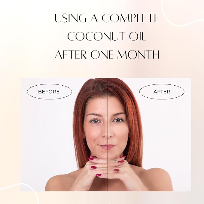 Coconut Oil with Vitamins C and E – Deep Hydration & Skin Nourishment | Lightweight, Non-Greasy Formula for Face, Body & Hair | 60ml