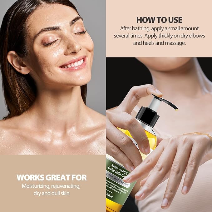 260 ml (8.8 fl.oz) Lavender Body Oil and Rosemary Body Oil