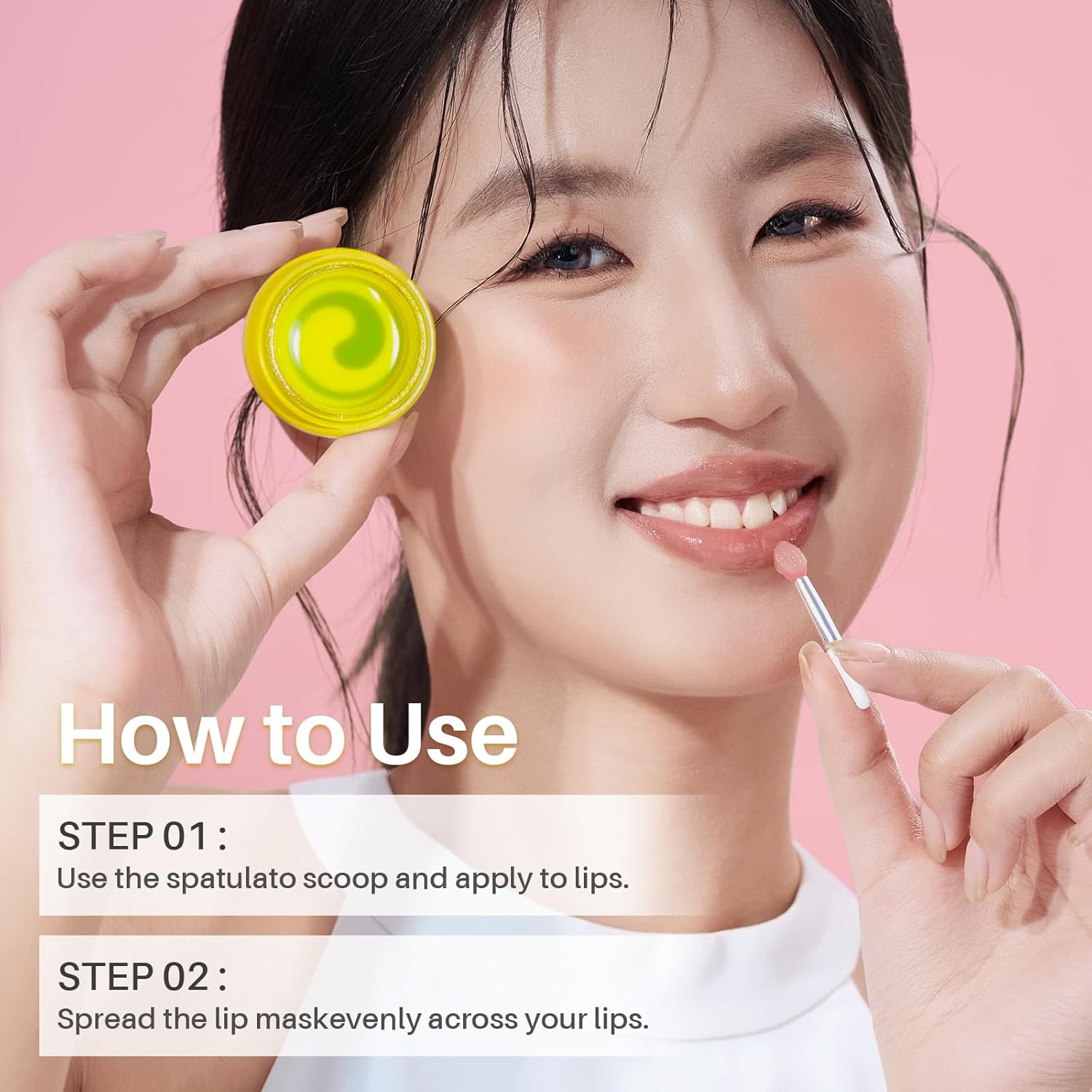 Lip Mask, Hydrating Overnight Lip Sleeping Mask, Lip Moisturizer for Dry Cracked Lips Care, Dual-Color Korean Lips Balm with Vitamin C and Shea Butter for Nourishing and Softening Lips - Grape