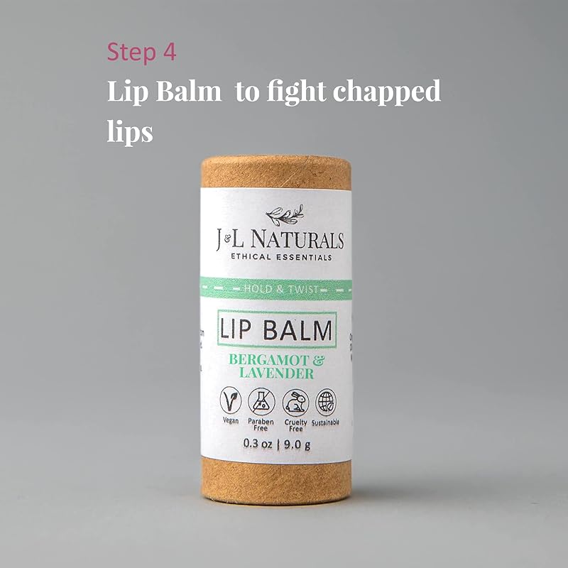 J&L Naturals Simple Skin Regimen Kit With Cleansing Bar, Face Salve, Konjac Sponge, Lip Balm | For Sensitive and Acne-Prone Skin | Zero Waste (Calm (sensitive, acne-prone skin), Exceptional)