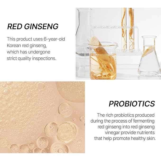 Bonyongo Red Ginseng Vinegar Eye Cream – Anti Aging Eye Treatment Cream for Youthful Radiant Skin - Wrinkle Improvement with Fermented Red Ginseng - Korean Skincare, 1.01oz.