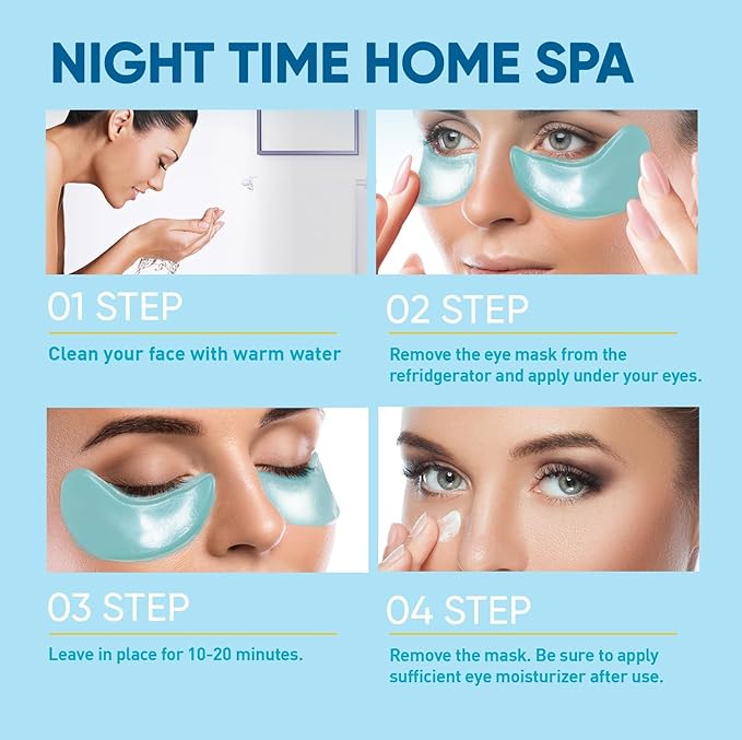 Under Eye Patches for Women: 30 Pairs of Hydrating Collagen Gel Eye Masks with Retinol & Hyaluronic Acid - Smooths Fine Lines & wrinkles/Delays Aging/Reduces Dark Circles & Eye Bags & Puffy Eyes