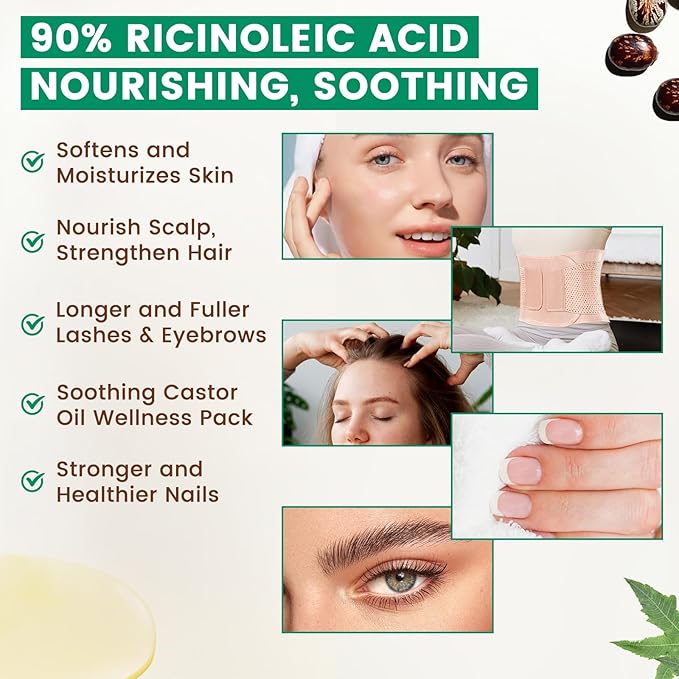 Rosemary Body Oil 8.8fl.oz and 4fl.oz Organic Cold Pressed Castor Oil