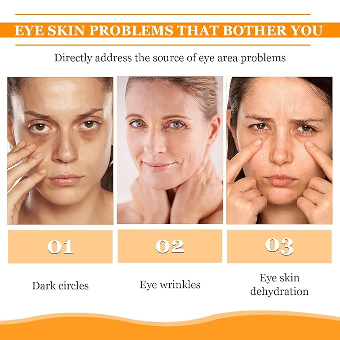 2PCS Eye Bags,Eye Balm Stick Wrinkles,Hydrating for Dark Circle,For Puffiness and Bags Reduces Fine Lines