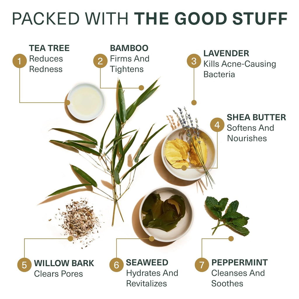 Glycolic Acid Face Wash, Exfoliating Facial Cleanser For Facial Skin Care, Acne Treatment Face Scrub, 10% Glycolic and Salicylic Acid 6 fl. oz - Botanic Tree (Pack of 2 - Buy 1 Get 1 Travel Size)