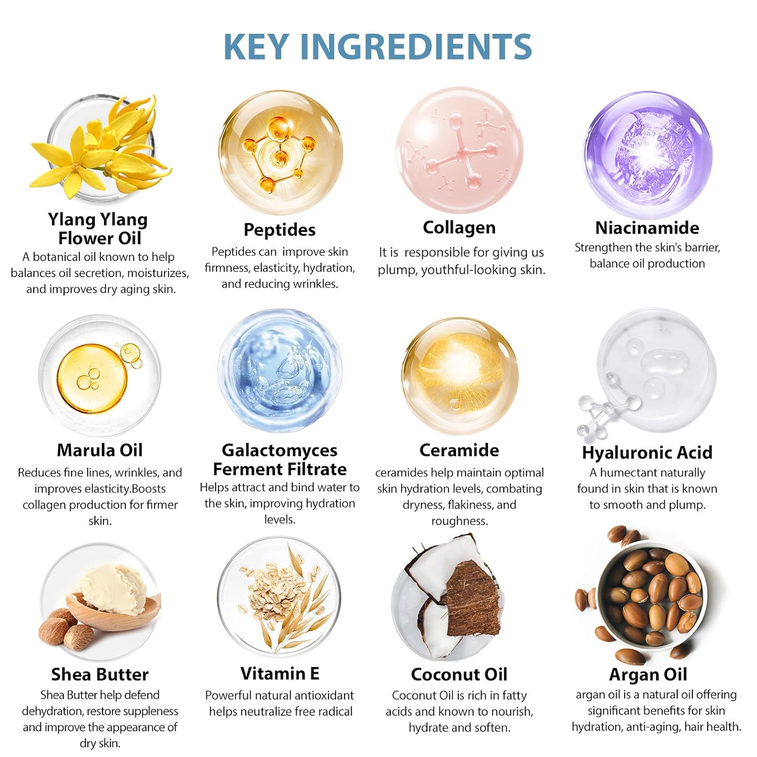 55 Pcs Face Sheet Masks Skin Care, Bio-Collagen Overnight Hydrogel Mask for Women & Men, Under Eye Patches, Gel Lip Mask, Lip Scrub, Face Serum, Christmas, Mother's Day, Valentine's, Birthday, Dad