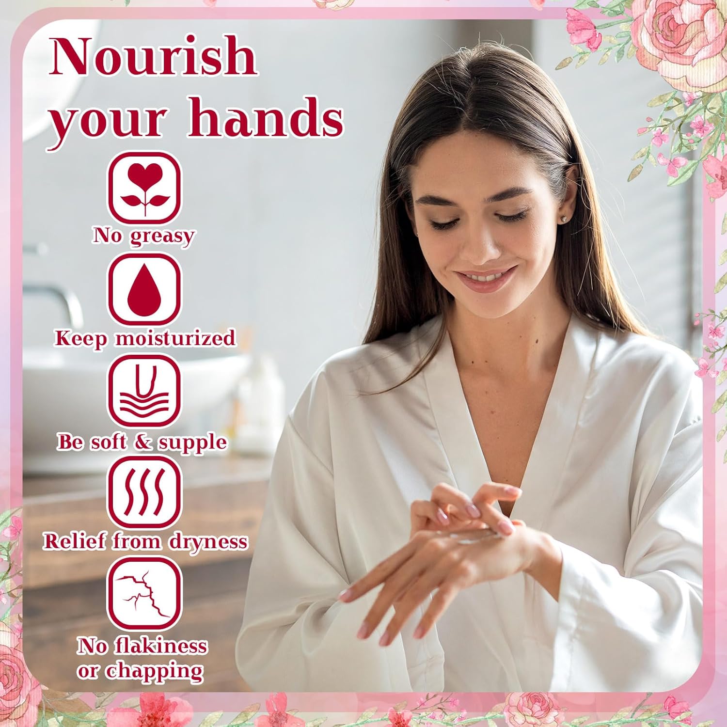 48 Sets Baby Shower Hand Cream Party Favors for Guests Gift Bulk Travel Size Hand Lotion Set for Baby Shower Wedding Christmas(Floral)