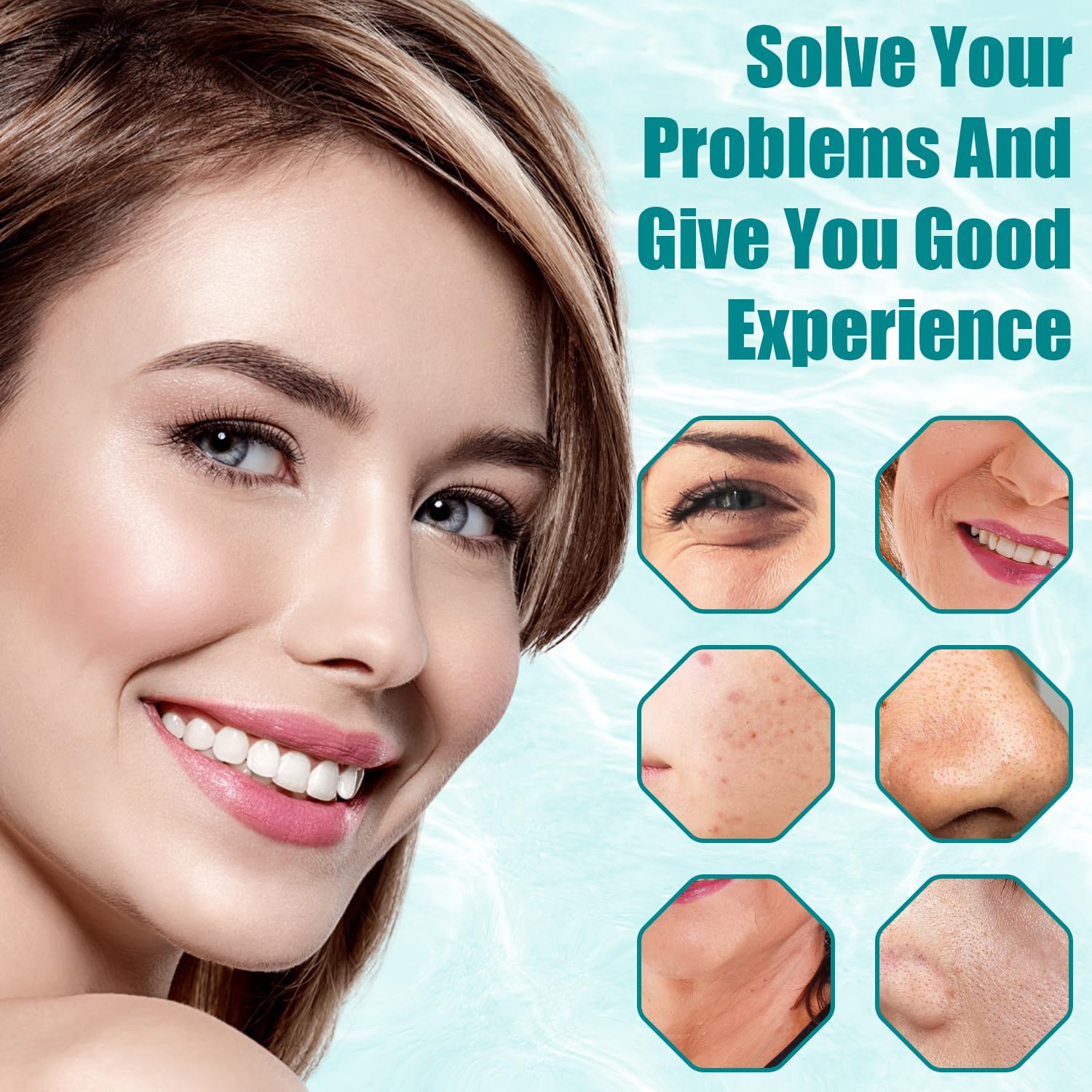 High Frequency Facial Wand - TUMAKOU Portable Violet High Frequency Facial Skin Machine - with 6 Glass Tubes