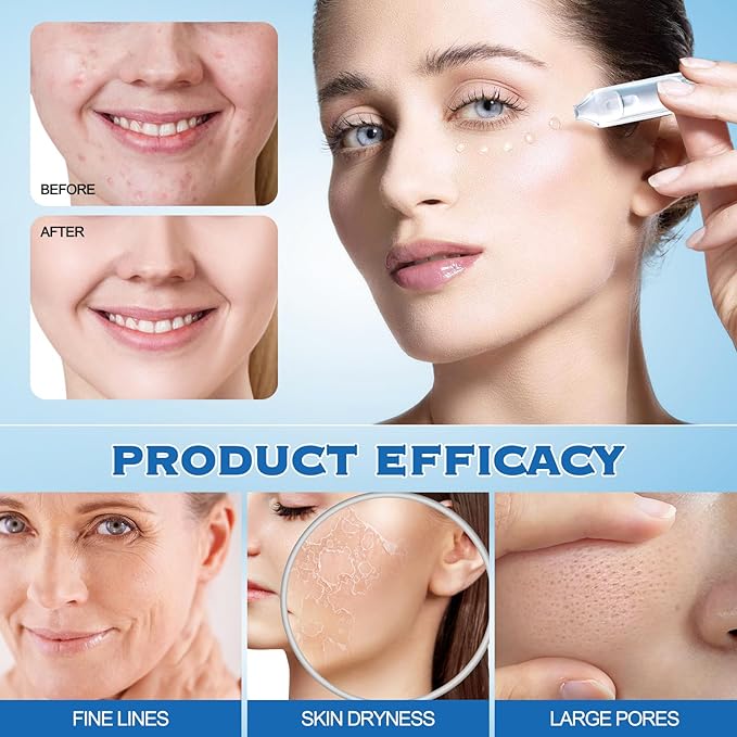 60Pcs 3% Hyaluronic Acid Serum Ultra-Hydrating Vials,Hyaluronic Acid Tubes,Ultra Hydrating Serum,Hyaluronic Acid Serum for Face,Single-Use Hyaluronic Acid Tubes Vials(2Box)