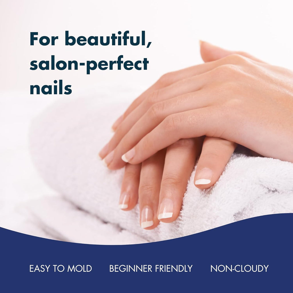 Acrylic Nail Powder, 2oz Crystal Clear Acrylic Powder Dip for Nails, Long Lasting Salon Quality, Bubble Free Professional Manicures, Fake Nails, Carving & Extensions