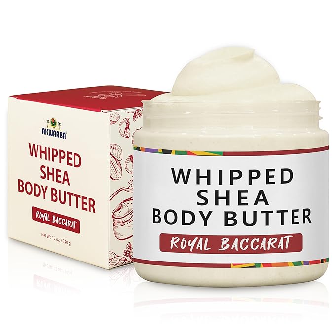 AKWAABA (New Whipped Shea Butter (Royal Baccarat Scent) 12oz