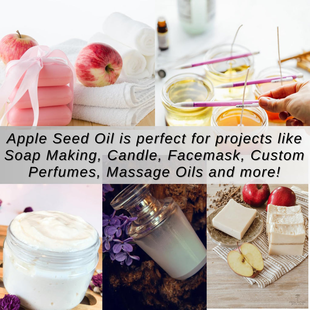 Naturevibe Botanicals Apple Oil 32 Ounces | 100% Pure and Natural | Great for Skin Care and Hair Care