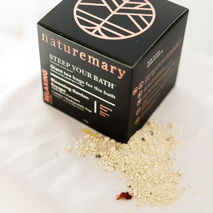 Relaxing Steep Your Bath Blooming Garden Escape - Moisturizing Bath Soak for Dull, Tired Skin - Flower Blend - Jasmine Rose - 5.29 oz