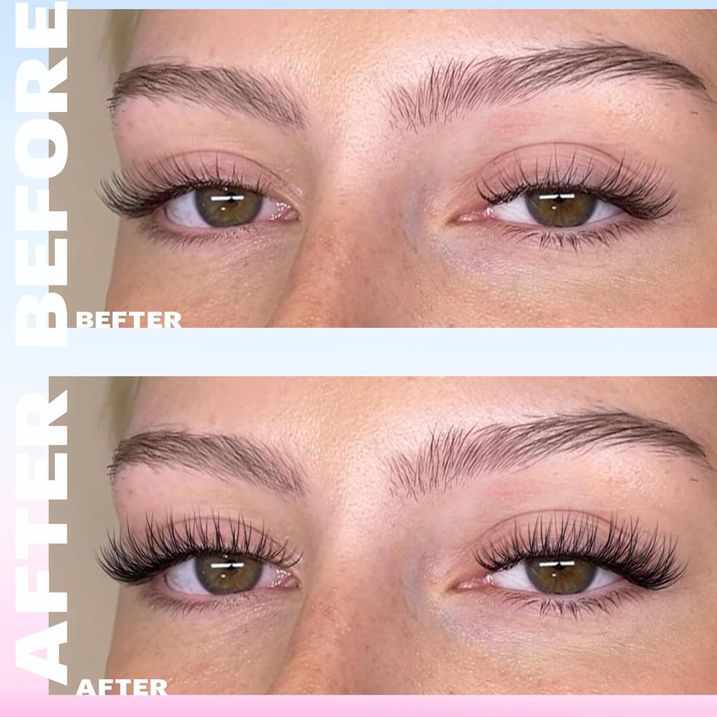 Wispy Lash Clusters Natural Eyelash Clusters Clear Band Cluster Eyelash Extensions CC-Curly Individual Lashes Clusters 8-16MM Lash Extension DIY Cluster Eyelashes Pack by TNFVLONEINS