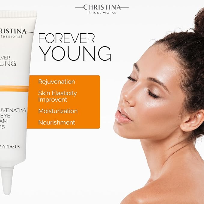 '-CHRISTINA- Forever Young Eye Cream with SPF 15 | Cream with Vitamin K Hydrates, Rejuvenates, Revitalizes the Skin 30ml