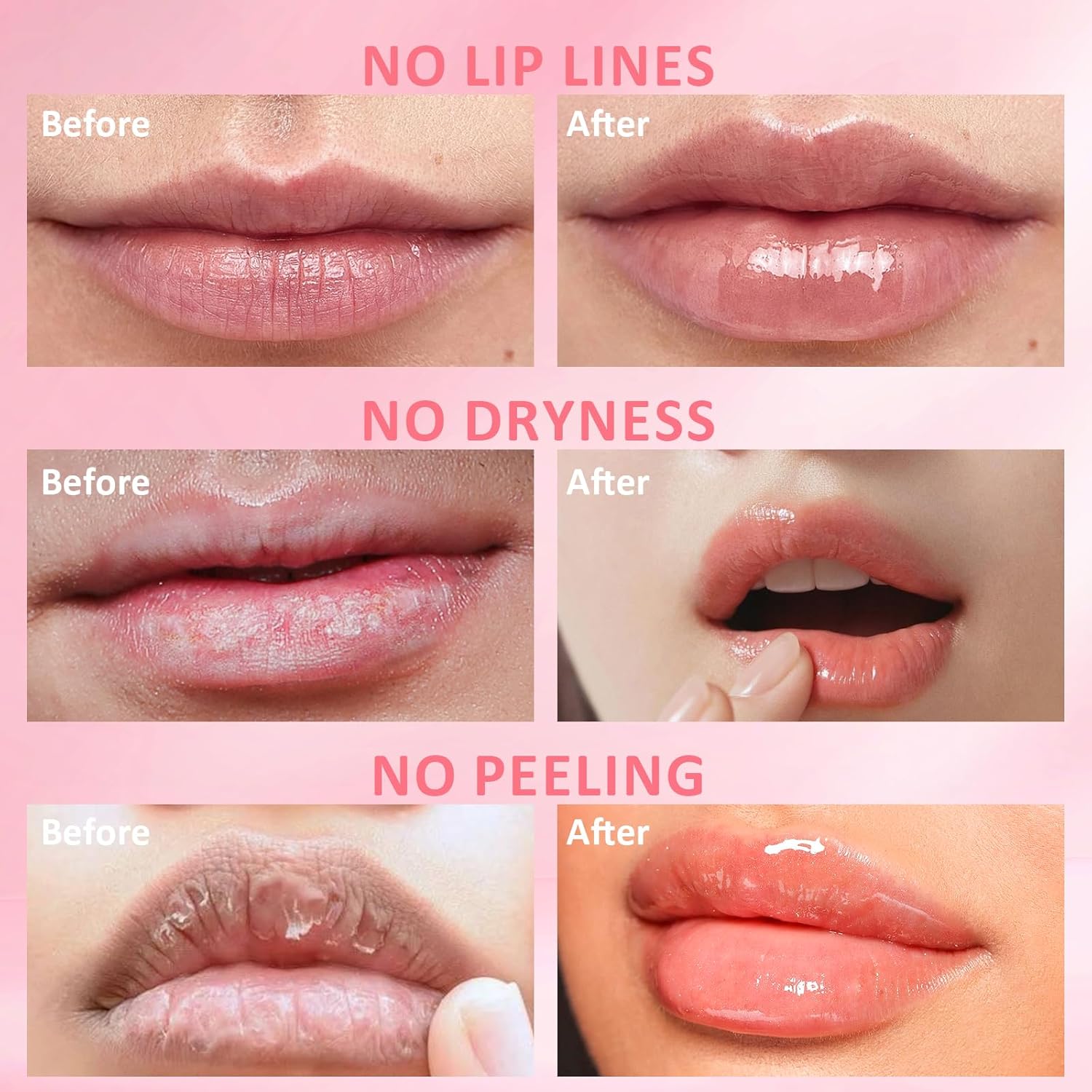 DMSKY Bee Lip Balm Honey Pot 6 PCS, Nourish & Hydrate Lip Sleeping Mask with Vitamin E, Lip Mask Overnight for Dry Lips, Reduces Lip Lines