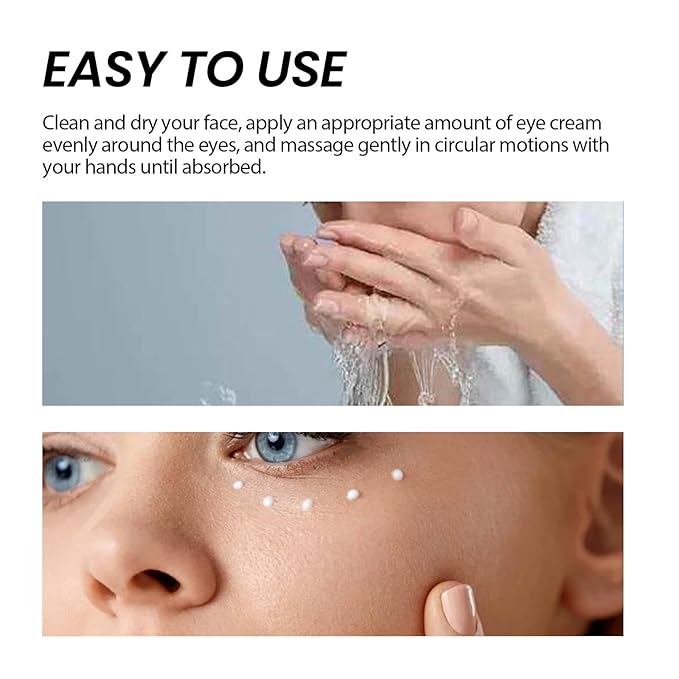 Instant Firming Eye Cream for Under Eye Bags and Puffiness,Dark Circles Treatment,Anti-Aging Eye Tightener,Temporary Face Lift,Reduces Fine Lines & Wrinkles (1)