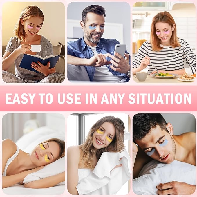 Under Eye Patches (30 Pairs) Rose Eye Mask for Puffy Eyes, Dark Circles, Eye Bag, Wrinkles - Undereye Bags, Birthday Gifts for Women - Vegan Cruelty-Free Self Care