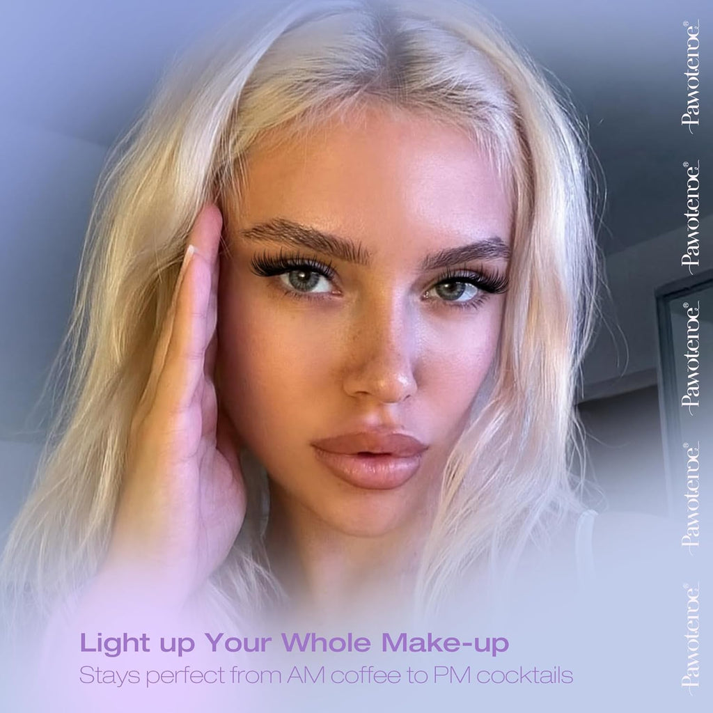 Pawotence Lash Clusters Fairy Eyelash Clusters 10-18mm Wispy Lashes Cluster Eyelash Extensions 144pcs Wet Individual Cluster Lashes Full False Eyelashes for DIY Lash Extension