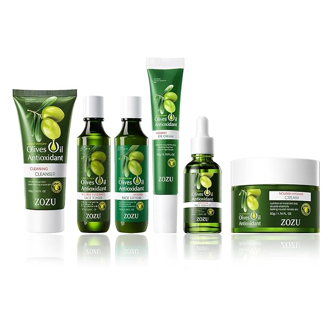 Olive Oil Skin Care Set, Olive Fruit Extract, Rich in Vitamins, Deeply Moisturising, Keeps Skin Hydrated, Valentine's Day & Holiday Set