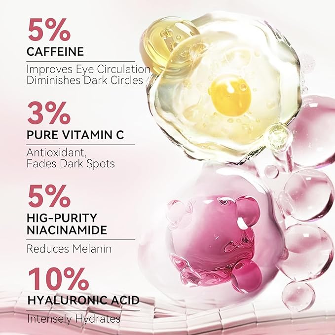 BREYLEE Pink Rose Eye Mask– 60 Pcs - Puffy Eyes and Dark Circles Treatments – Look Younger and Reduce Wrinkles and Fine Lines Undereye, Improve and Firm eye Skin - Pure Natural Material Extraction