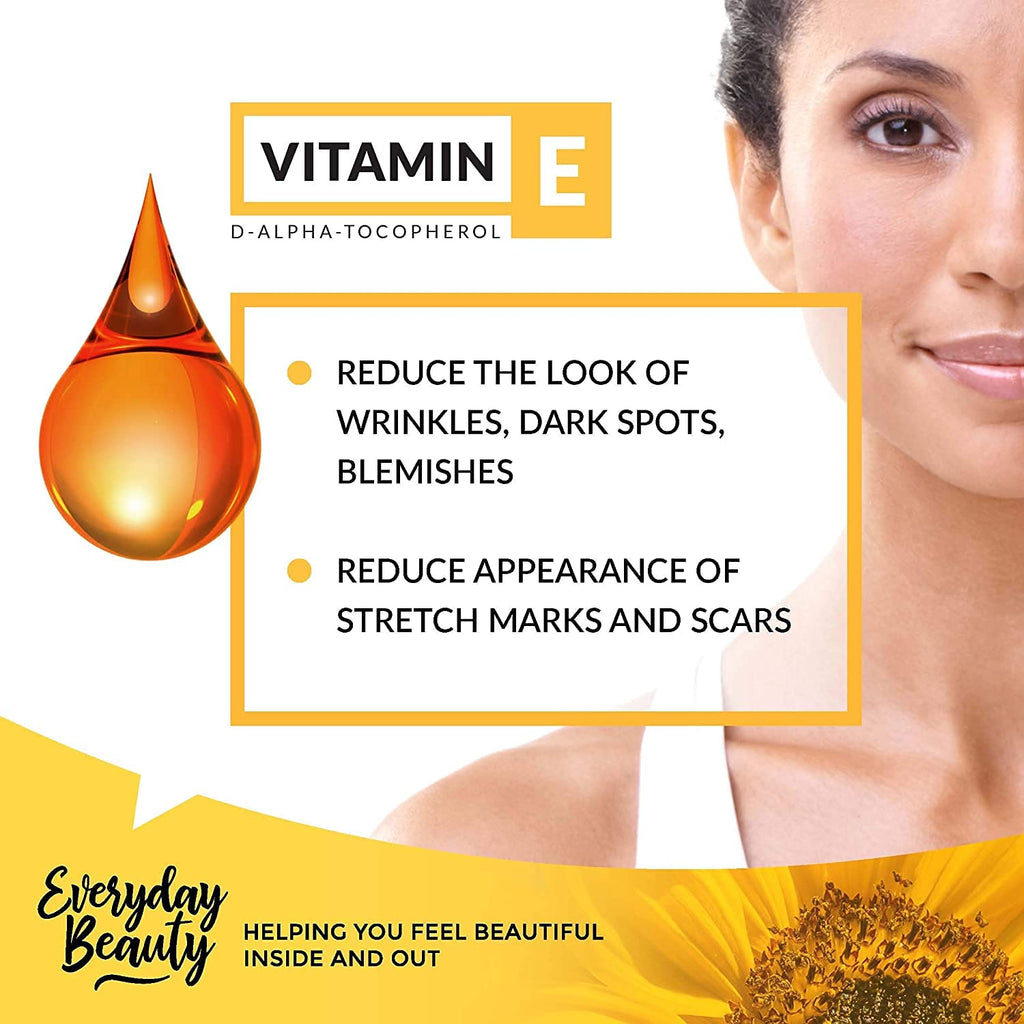 Vitamin E Oil Bulk - 1 Gallon - D-Alpha Tocopherol 100% Pure & All Natural 42,500 IU per oz - Thick, Amber Color, Nutty Aroma - From Wheat Germ - Face Body Hair - DIY Cosmetics & After Surgery Scars