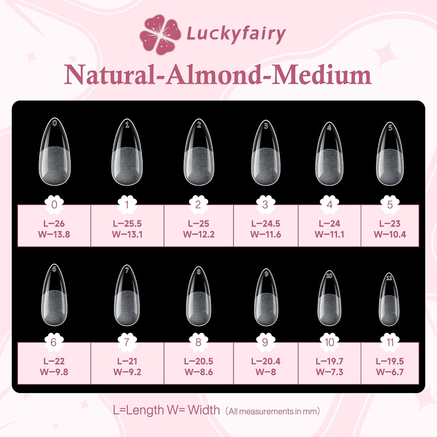 Medium Almond Nail Tips, 360pcs Soft Gel Pre-Shaped Acrylic Fake Nails, Half Matte Full Cover Clear Gelly Press on Flase Nail Tips for Extension Nail Manicure Home DIY 12 Sizes Gelly Tips