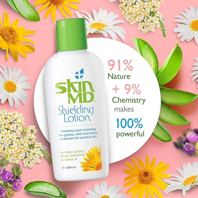 Skin MD Shielding Lotion 4oz. - hydrating, non-greasy, relief & serious protection for sensitive skin