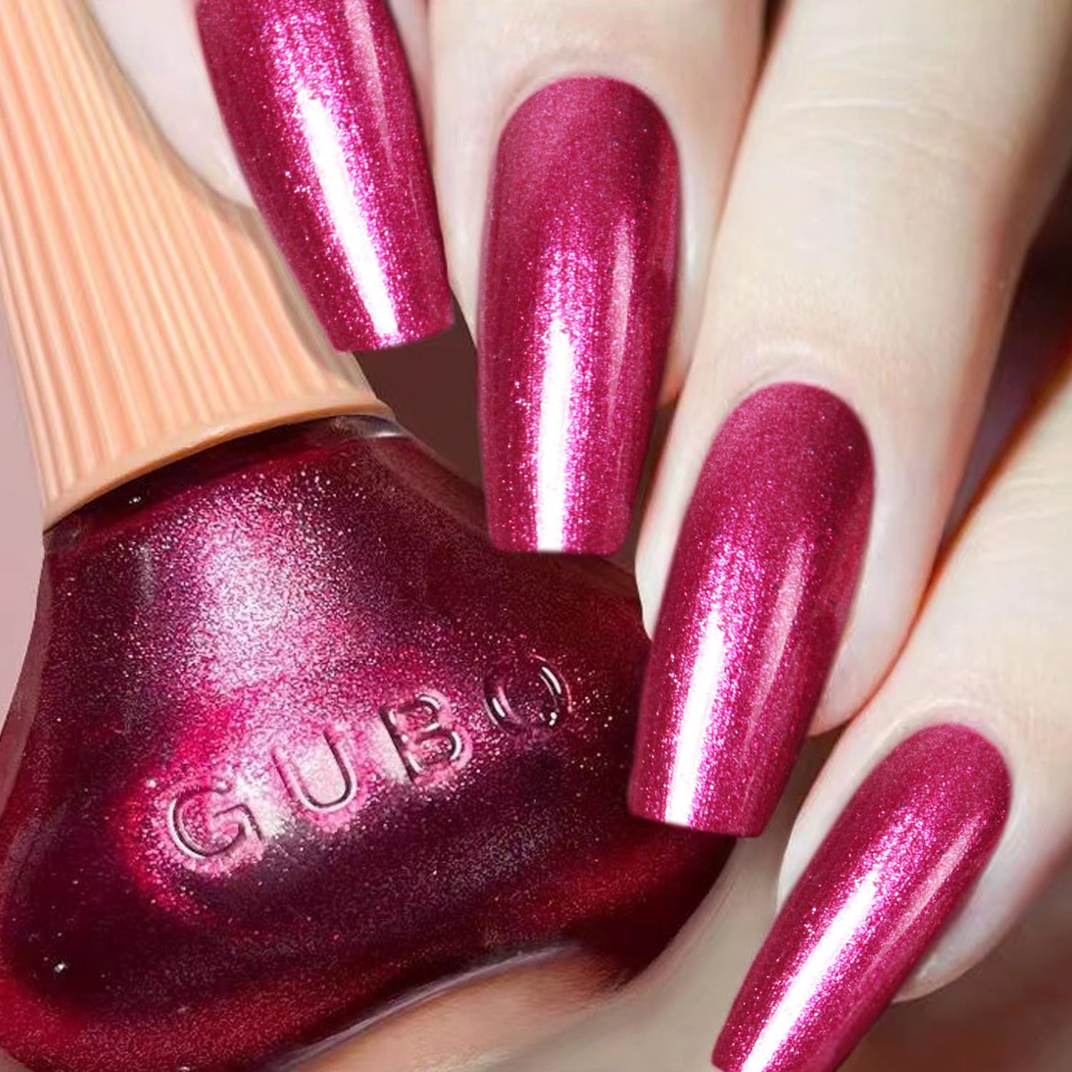 Major Dijit Quick Dry Nail Polish Bright Red Summer Nail Lacquer for Nail Art Regular Nail Polish 0.41 fl oz.